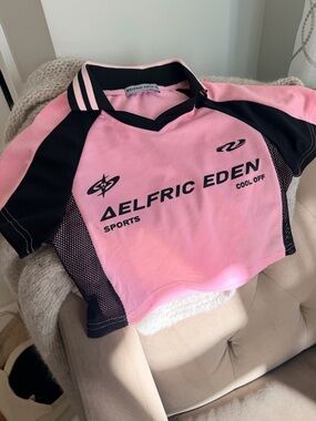 Aelfric Eden' Pink & Black Sports Top